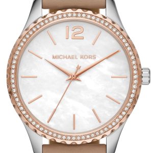 Michael Kors Layton Damklocka MK2910 Vit/Läder Ø38 mm