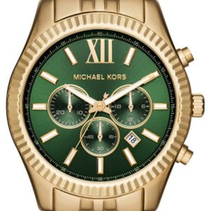 Michael Kors Lexington Herrklocka MK8446 Grön/Gulguldtonat stål