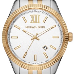 Michael Kors Lexington Herrklocka MK8752 Vit/Guldtonat stål Ø42 mm