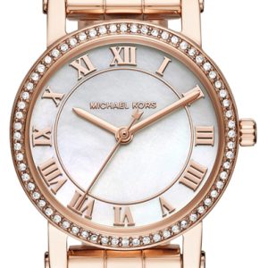 Michael Kors Norie Damklocka MK3558 Vit/Roséguldstonat stål Ø28 mm