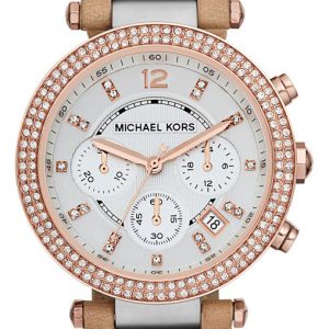 Michael Kors Parker Damklocka MK5633 Vit/Läder Ø38 mm