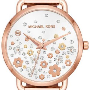 Michael Kors Portia Damklocka MK3841 Vit/Roséguldstonat stål Ø32 mm