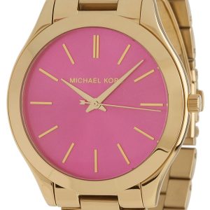 Michael Kors Runway Damklocka MK3264 Rosa/Gulguldtonat stål Ø42 mm