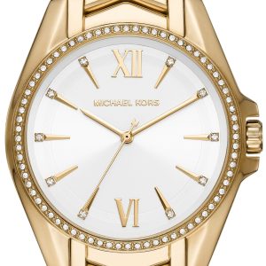 Michael Kors Whitney Damklocka MK6693 Vit/Guldtonat stål Ø38 mm