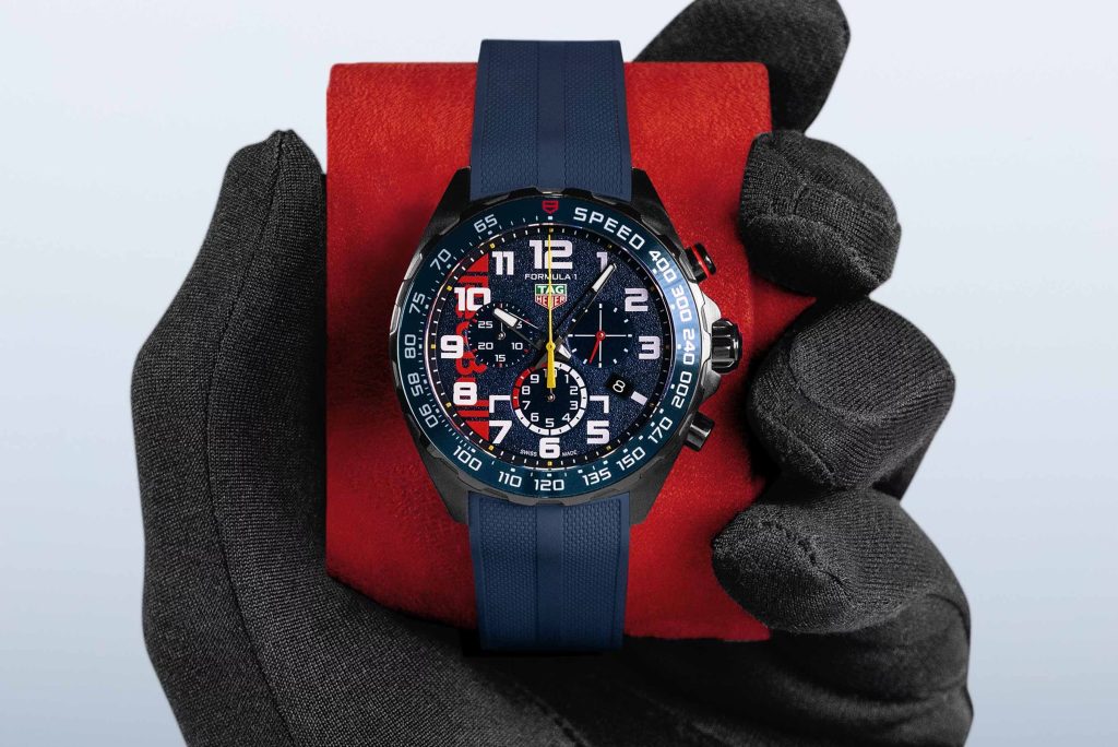 tag heuer formula 1 chronograph x oracle red bull racing hand