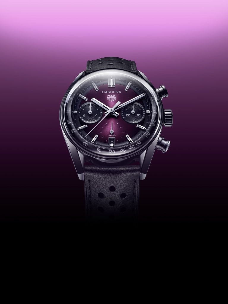 tag heuer carrera chronograph och tourbillon purple