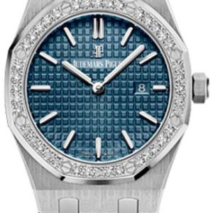 Audemars Piguet Damklocka 67651IP.ZZ.1261IP.01 Royal Oak Blå/Platina