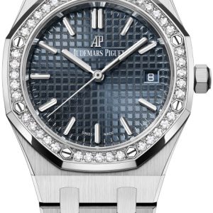 Audemars Piguet Damklocka 77351ST.ZZ.1261ST.01 Royal Oak Blå/Stål