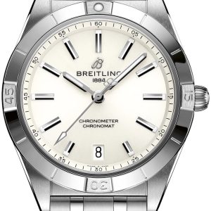 Breitling Damklocka A10380101A3A1 Chronomat Automatic 36 Vit/Stål