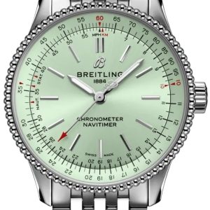 Breitling Damklocka A17395361L1A1 Navitimer Automatic 35 Grön/Stål