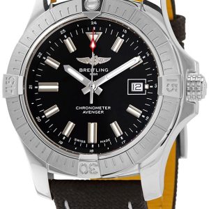 Breitling Herrklocka A17318101B1X1 Avenger Automatic 43 Svart/Läder