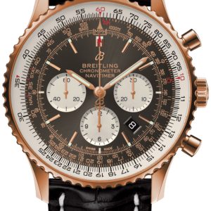 Breitling Herrklocka RB0127121F1P1 Navitimer 01 46Mm Grå/Läder ⌀46