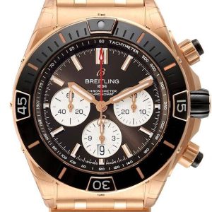 Breitling Herrklocka RB0136E31Q1R1 Chronomat B01 41 Brun/18 karat