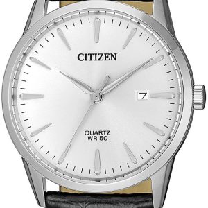 Citizen Herrklocka BI5000-10A Dress Silverfärgad/Läder Ø39 mm