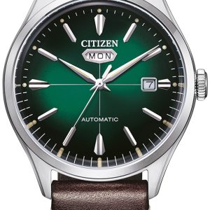 Citizen Herrklocka NH8390-03XE C7 Grön/Läder Ø40.2 mm