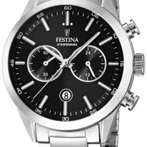 Festina 99999 Herrklocka F16826-C Svart/Stål Ø43.5 mm