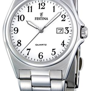 Festina Damklocka F16375-1 Vit/Stål Ø31 mm