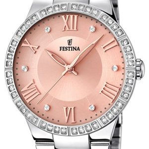 Festina Damklocka F16719-3 Roséguldstonad/Stål Ø37 mm