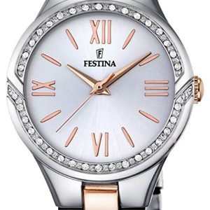 Festina Damklocka F16917-1 Silverfärgad/Roséguldstonat stål Ø32 mm