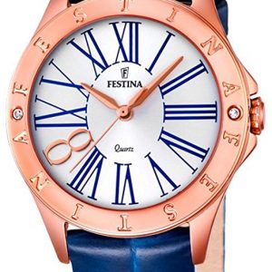 Festina Damklocka F16930-1 Vit/Läder Ø34 mm