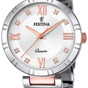 Festina Damklocka F16937-D Mademoiselle Silverfärgad/Roséguldstonat