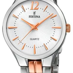 Festina Damklocka F20217-2 Vit/Roséguldstonat stål Ø29 mm