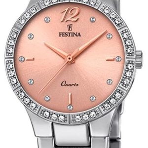 Festina Damklocka F20240-3 Roséguldstonad/Stål Ø29 mm