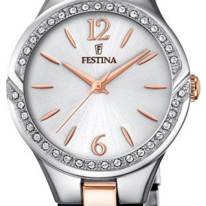 Festina Damklocka F20247-1 Silverfärgad/Roséguldstonat stål Ø29 mm