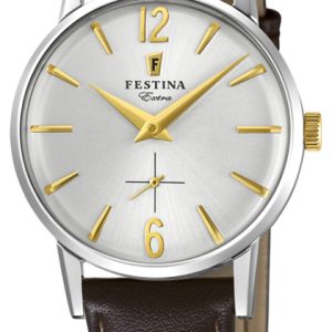 Festina Damklocka F20254-2 Silverfärgad/Läder Ø29 mm