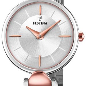 Festina Damklocka F20320-2 Mademoiselle Silverfärgad/Roséguldstonat