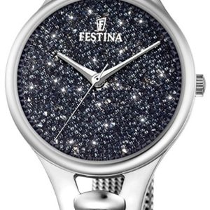 Festina Damklocka F20331-3 Mademoiselle Kristallinfattad/Stål Ø32 mm