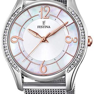 Festina Damklocka F20420-1 Mademoiselle Vit/Stål Ø36 mm