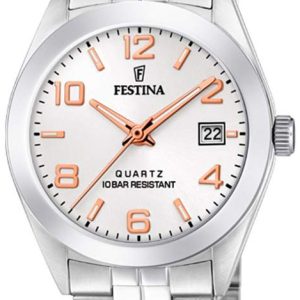 Festina Damklocka F20438-4 Silverfärgad/Stål Ø28 mm