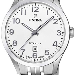 Festina Damklocka F20468-1 Vit/Titan Ø32 mm