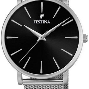 Festina Damklocka F20475-4 Svart/Stål Ø38 mm