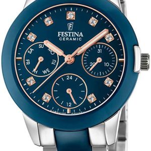 Festina Damklocka F20497-2 Blå/Keramik Ø35 mm