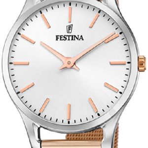 Festina Damklocka F20506-1 Boyfriend Silverfärgad/Roséguldstonat