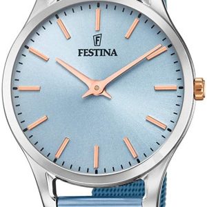 Festina Damklocka F20506-2 Blå/Stål Ø34 mm