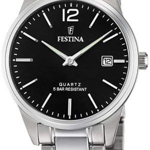 Festina Damklocka F20509-4 Svart/Stål Ø31 mm