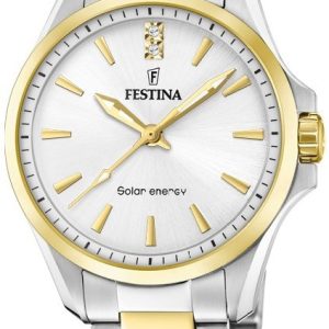 Festina Damklocka F20655-2 Petite Silverfärgad/Gulguldtonat stål