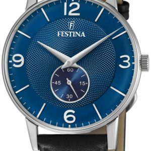 Festina F20566-3 Retro Blå/Läder Ø36 mm