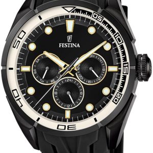 Festina Herrklocka F16610-9 Svart/Gummi Ø44 mm