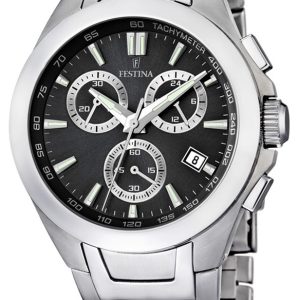 Festina Herrklocka F16678-6 Sport Svart/Stål Ø42 mm