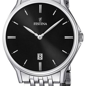 Festina Herrklocka F16744-4 Svart/Stål Ø39 mm