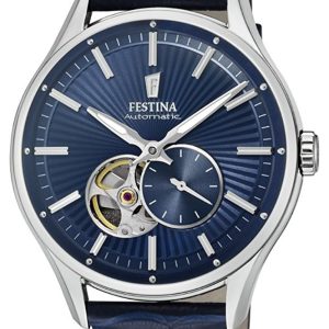 Festina Herrklocka F16975-2 Blå/Läder Ø43 mm