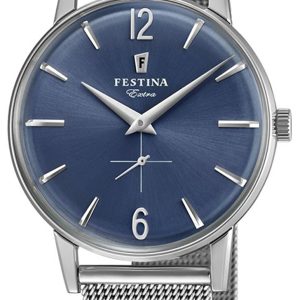 Festina Herrklocka F20252-3 Blå/Stål Ø36 mm