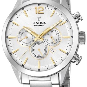 Festina Herrklocka F20343-1 Sport Silverfärgad/Stål Ø44 mm