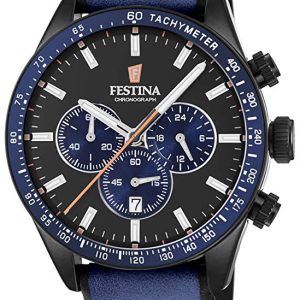 Festina Herrklocka F20359-2 Svart/Läder Ø42 mm