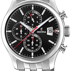 Festina Herrklocka F20374-3 Svart/Stål Ø43 mm