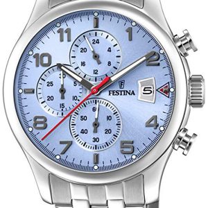 Festina Herrklocka F20374-5 Blå/Stål Ø43 mm